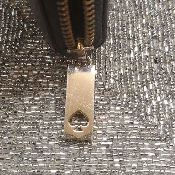 KATE SPADE Black Leather Zip Around Wallet - Picture 4 of 6